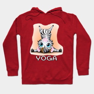 Zebra Doing Yoga - Time to Get Your Zen On! Hoodie